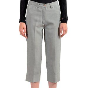 Take-Two Women's Light Gray Capri Cropped Pants